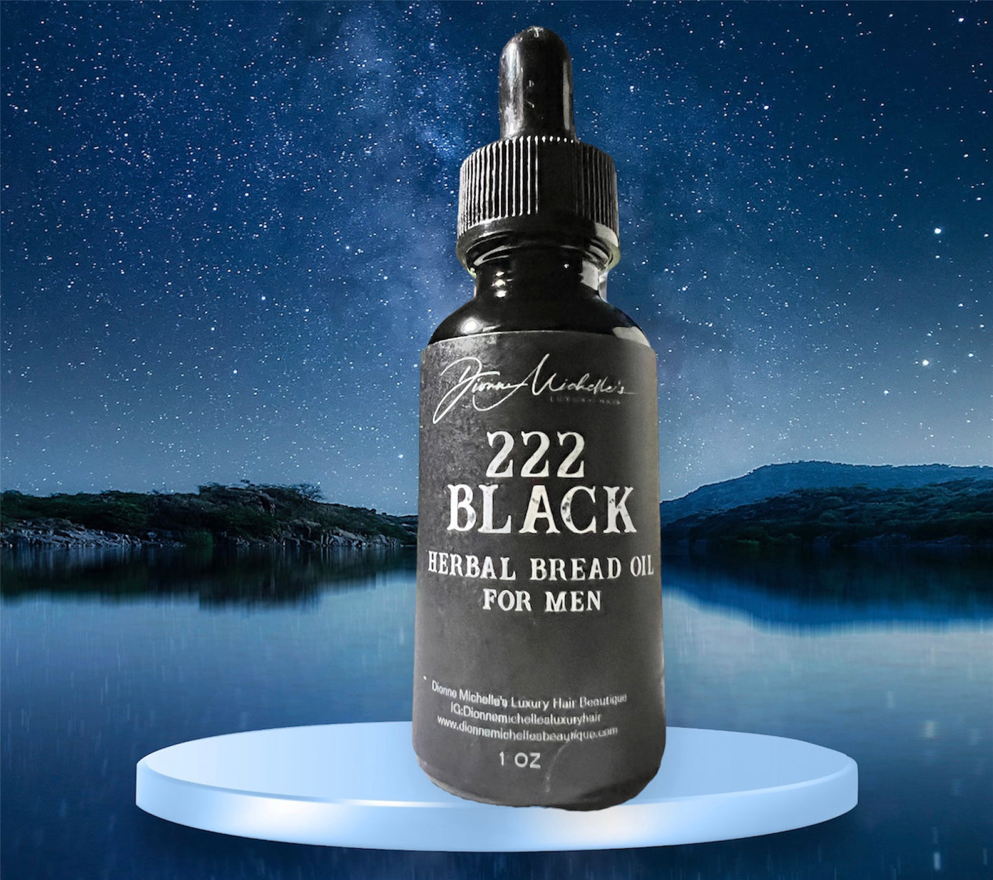 222 Black Herbal Beard Oil For Men