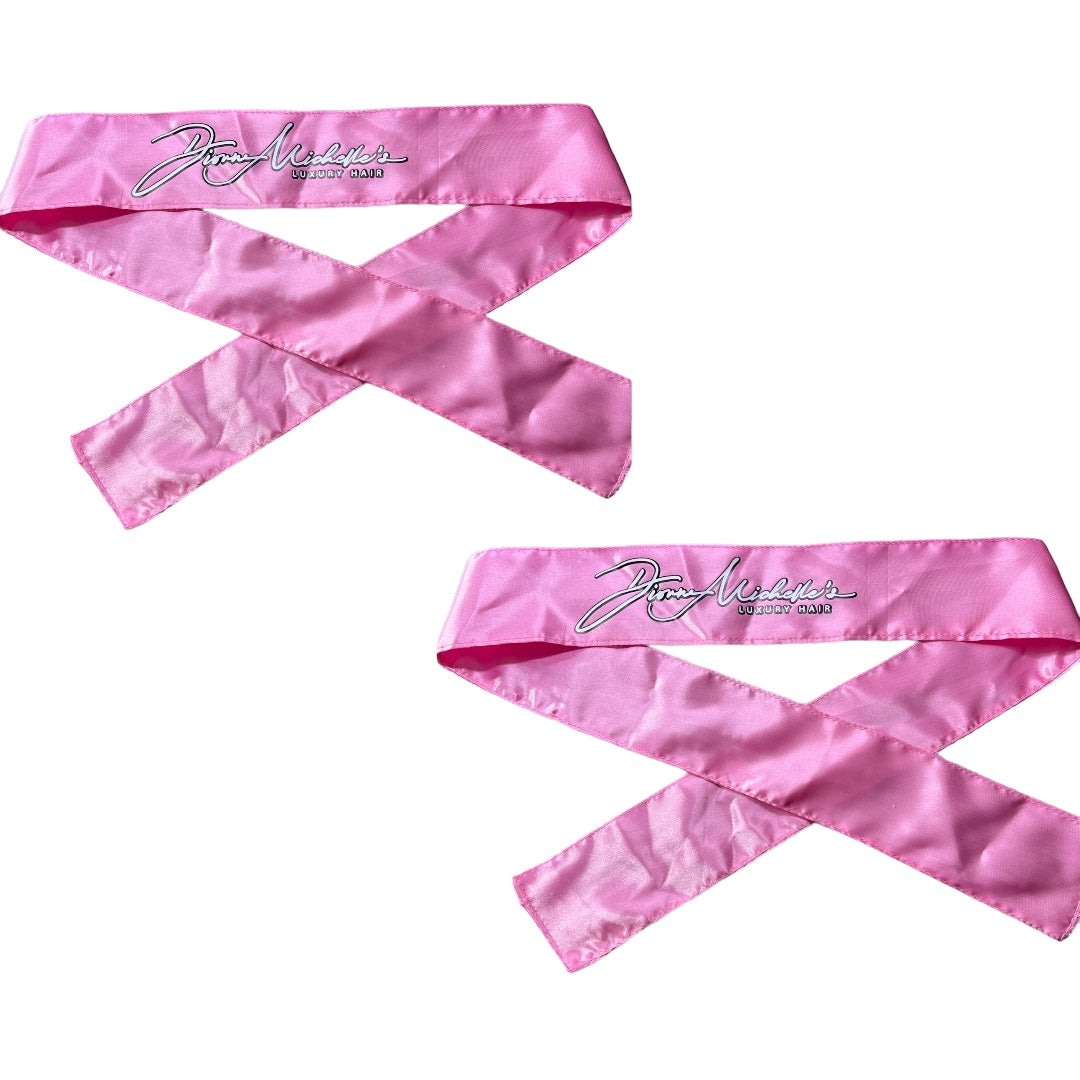 Dionne Michelle's Luxury Hair Pink Signature Satin Edge Scarf