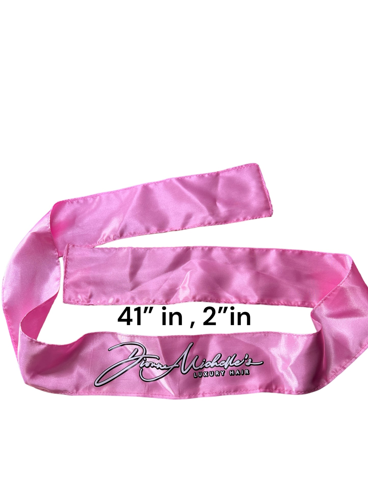 Dionne Michelle's Luxury Hair Pink Signature Satin Edge Scarf